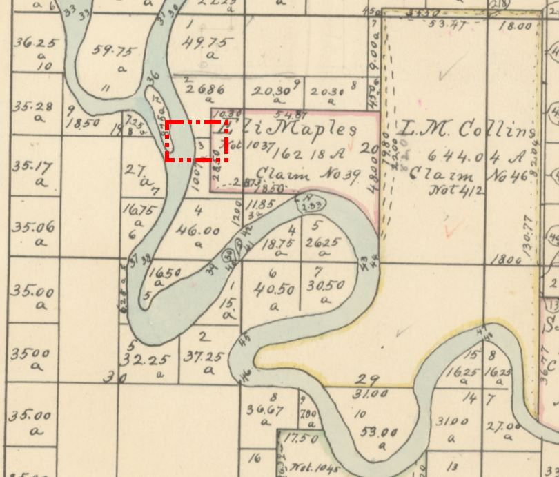 1863 cadastral survey map